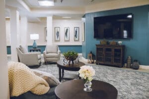 TV area at Charter Senior Living of Cookeville